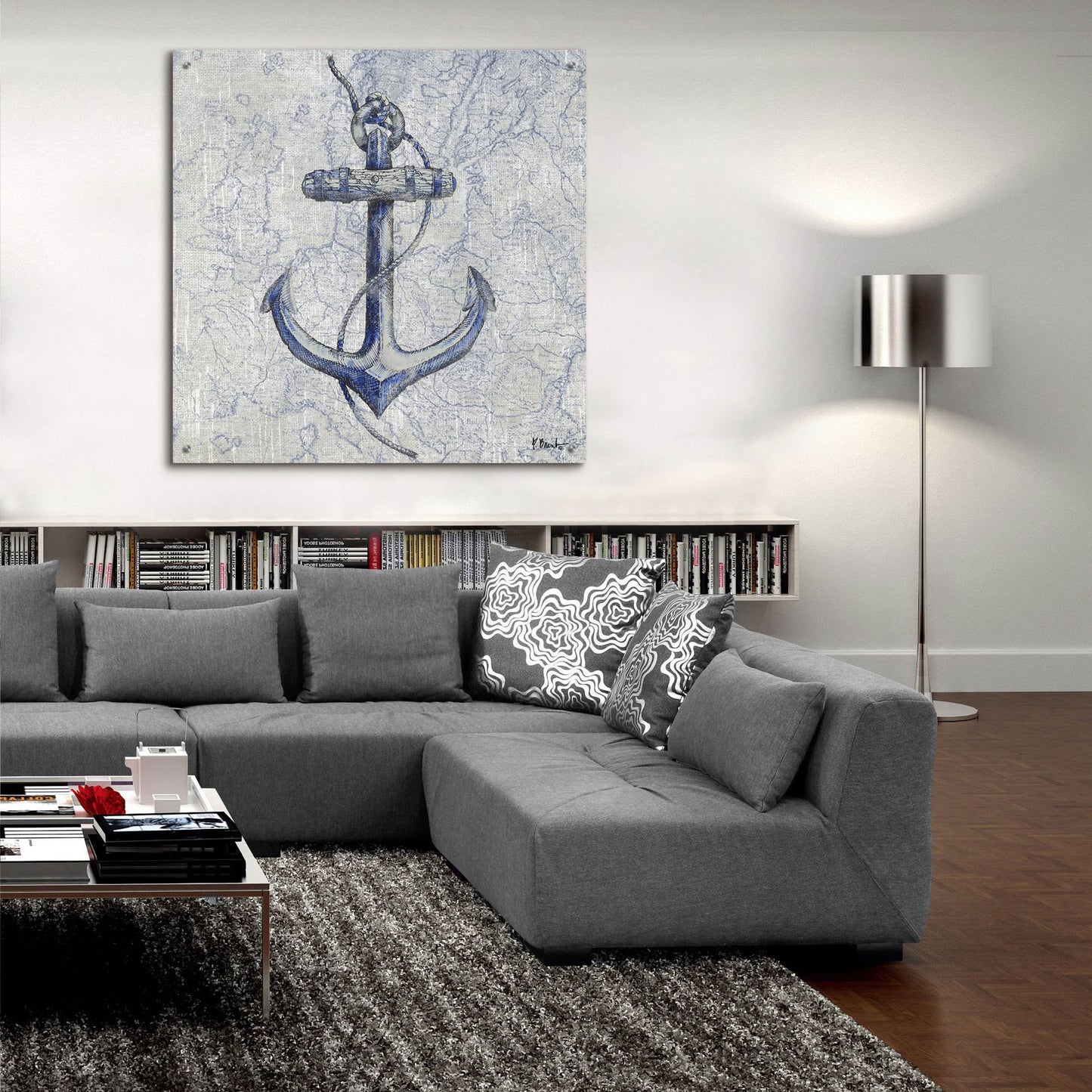 Epic Art 'Vintage Nautical I' by Paul Brent, Acrylic Glass Wall Art,36x36