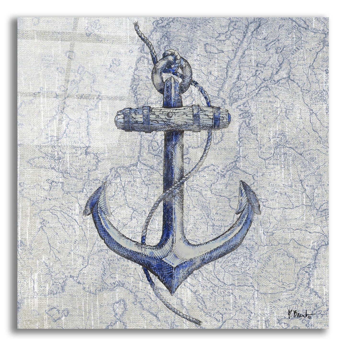 Epic Art 'Vintage Nautical I' by Paul Brent, Acrylic Glass Wall Art