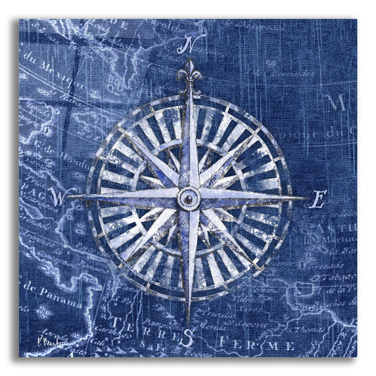 Epic Art 'Vintage Nautical II - Indigo' by Paul Brent, Acrylic Glass Wall Art