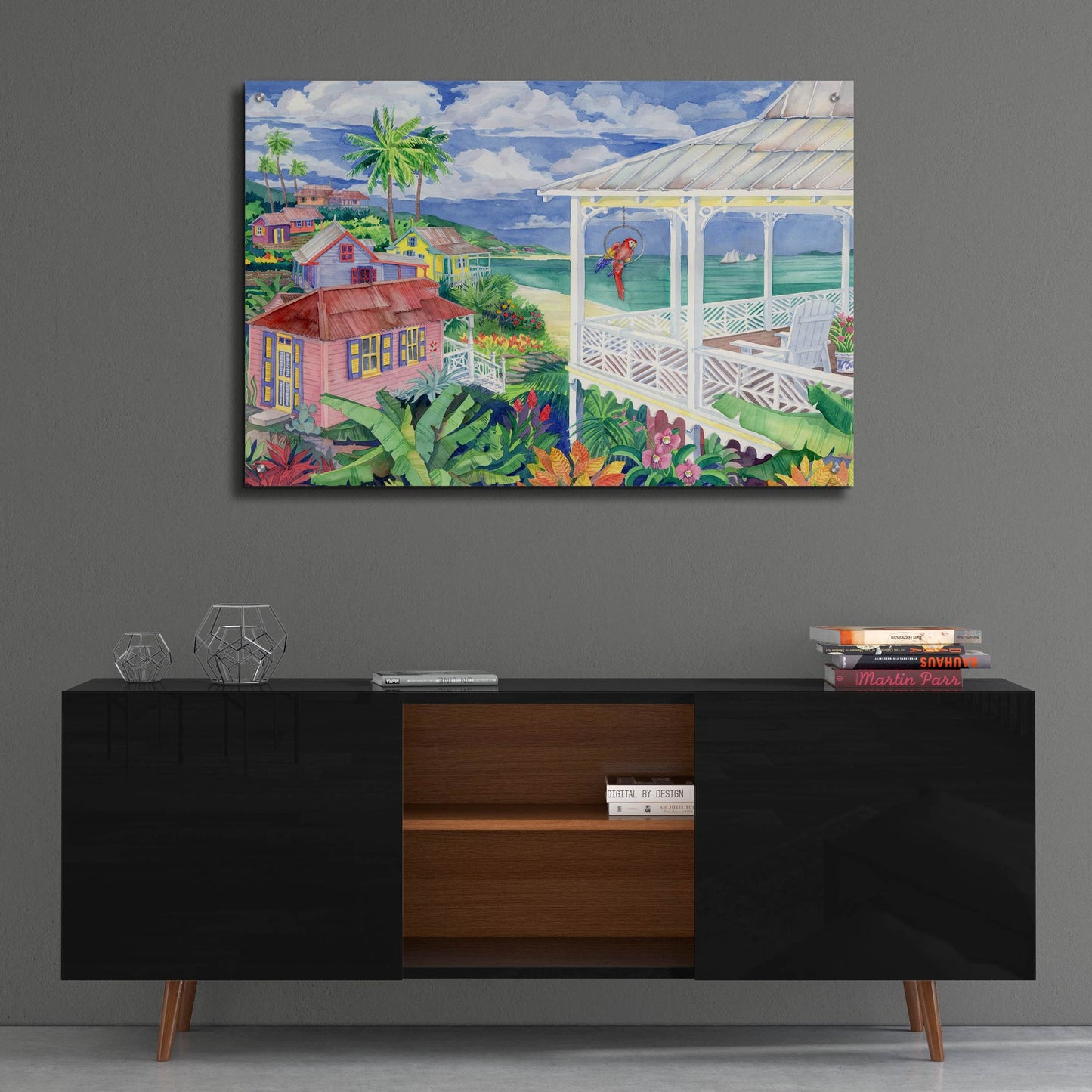 Epic Art 'Bay Caribe' by Paul Brent, Acrylic Glass Wall Art,36x24