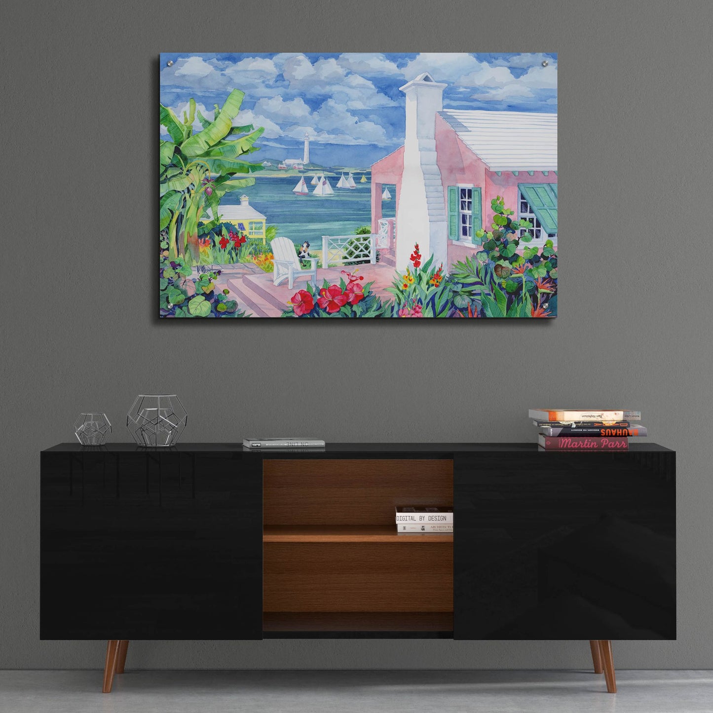 Epic Art 'Bermuda Cove' by Paul Brent, Acrylic Glass Wall Art,36x24