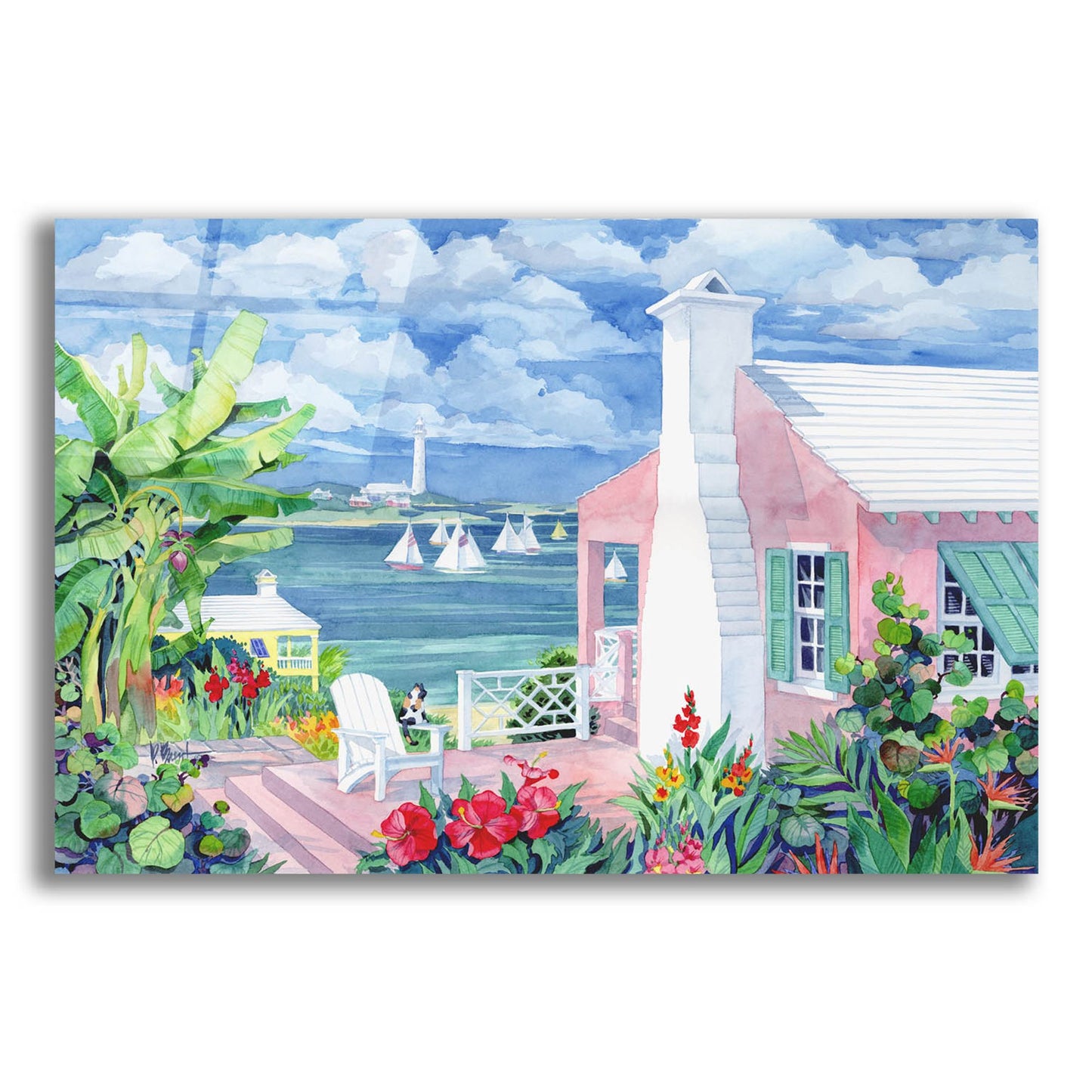 Epic Art 'Bermuda Cove' by Paul Brent, Acrylic Glass Wall Art