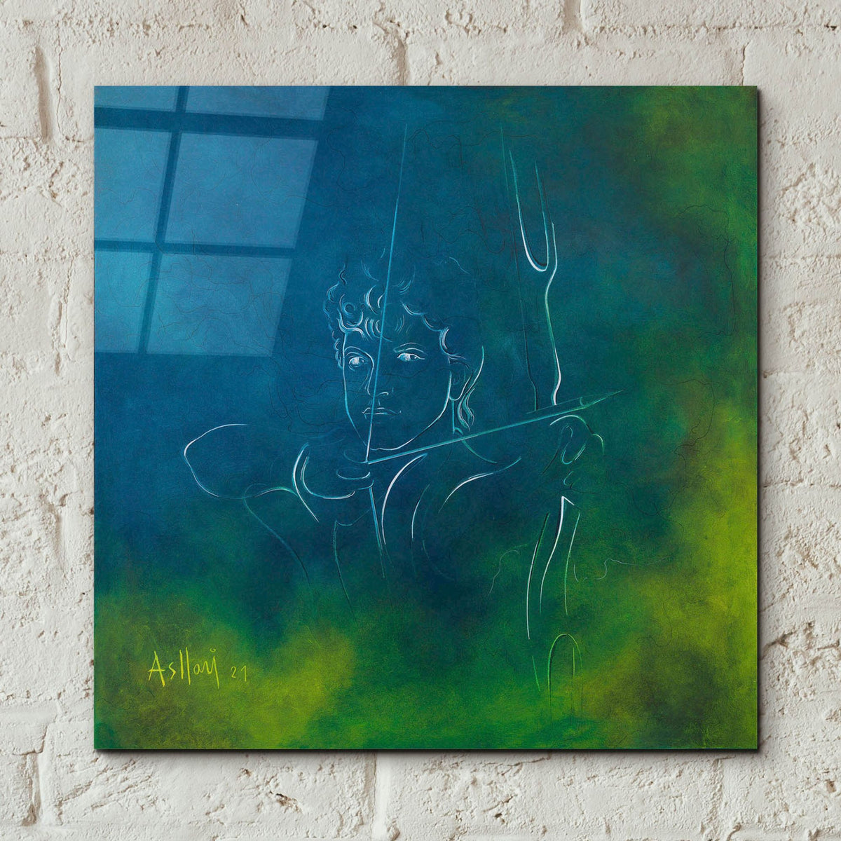 Epic Art 'Sagittarius' by Samedin Asllani, Acrylic Glass Wall Art,12x12