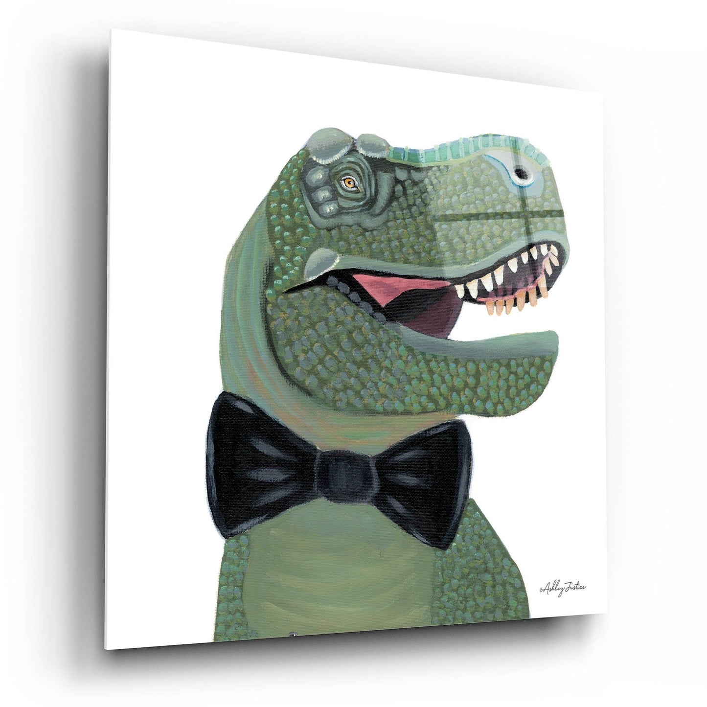 Epic Art 'Mr. Rex' by Ashley Justice, Acrylic Glass Wall Art,12x12