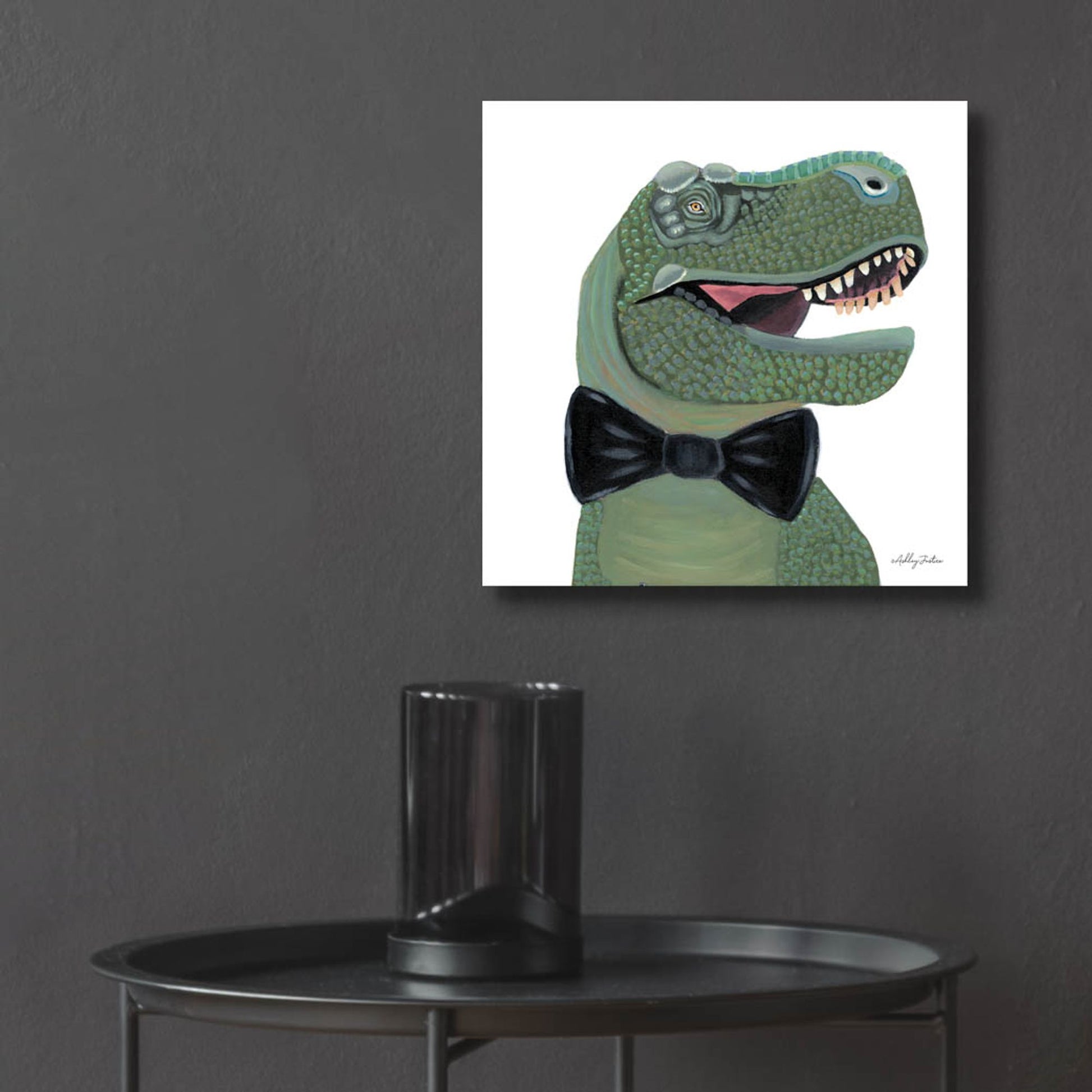 Epic Art 'Mr. Rex' by Ashley Justice, Acrylic Glass Wall Art,12x12