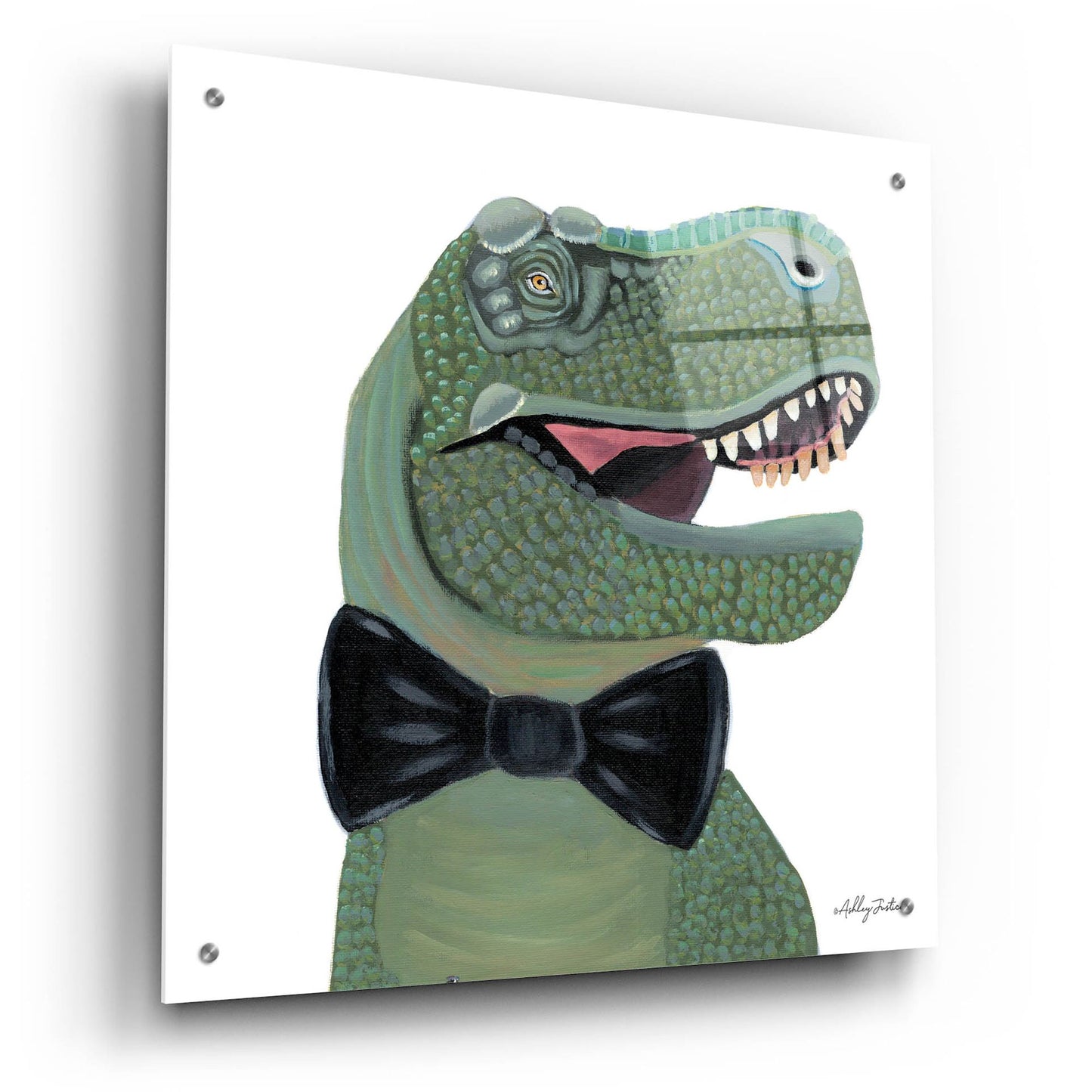 Epic Art 'Mr. Rex' by Ashley Justice, Acrylic Glass Wall Art,24x24