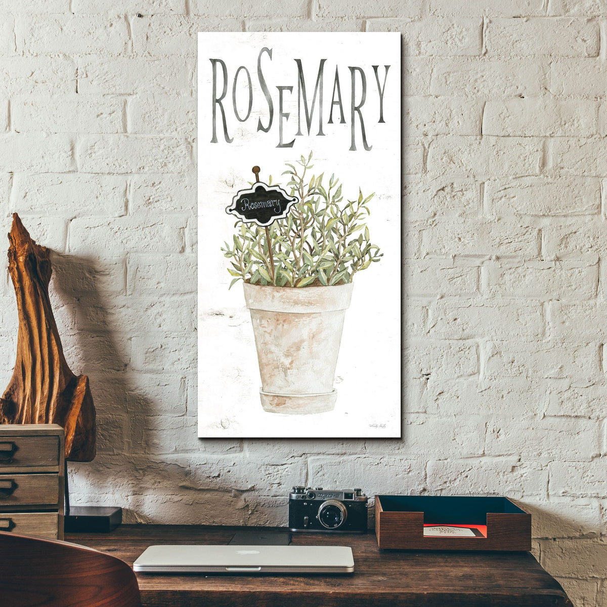 Epic Art 'Rosemary' by Cindy Jacobs, Acrylic Glass Wall Art,12x24
