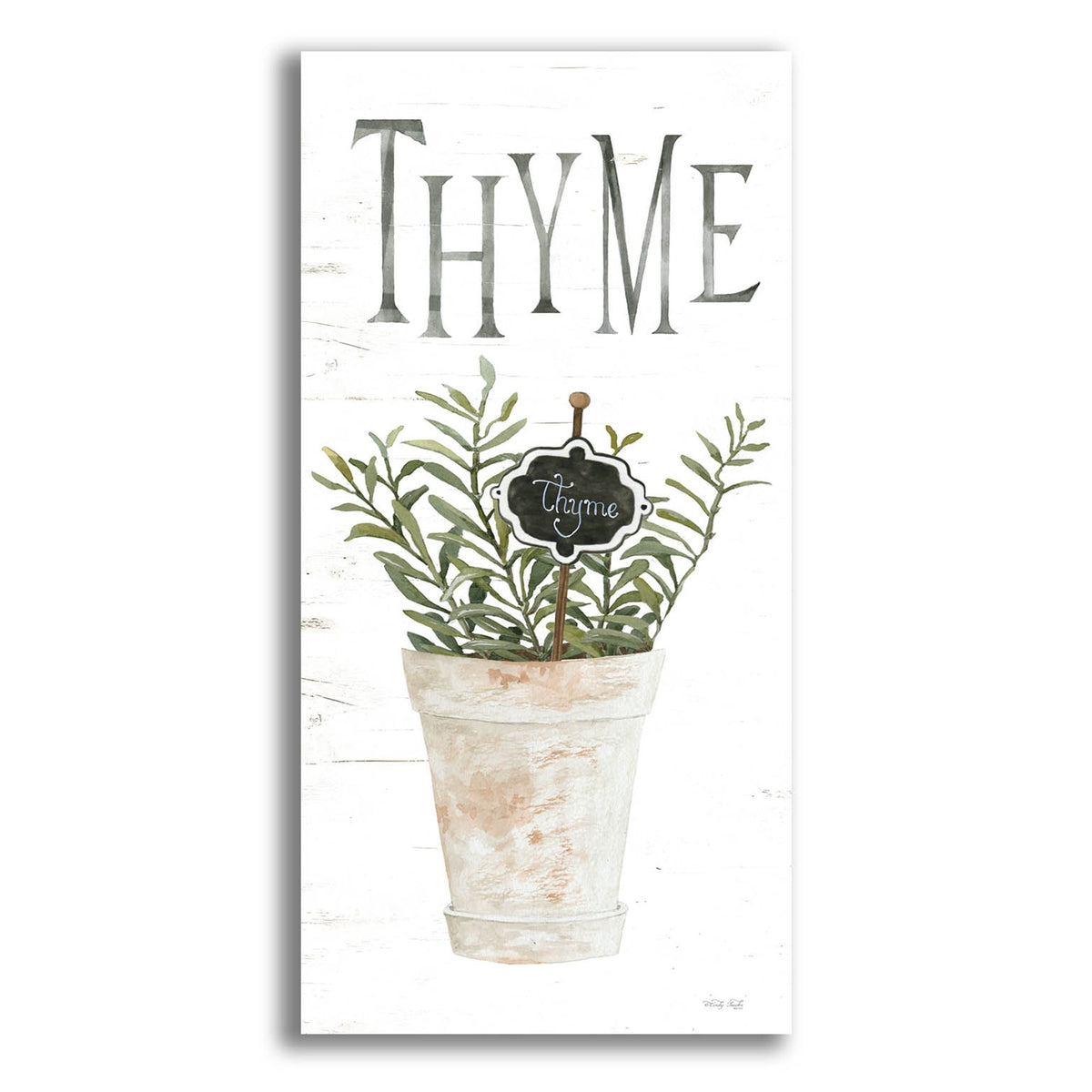 Epic Art 'Thyme' by Cindy Jacobs, Acrylic Glass Wall Art