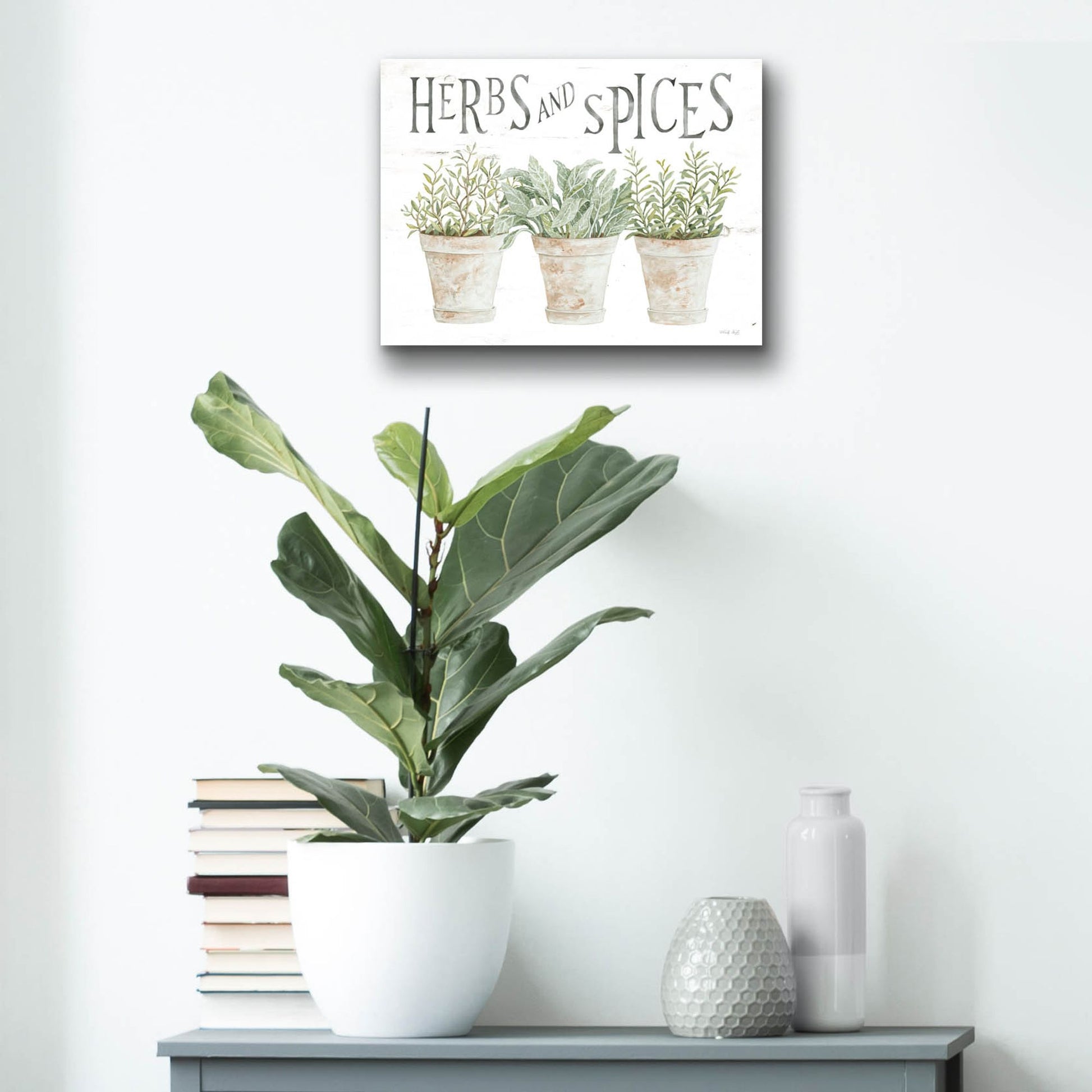 Epic Art 'Herbs and Spices' by Cindy Jacobs, Acrylic Glass Wall Art,16x12