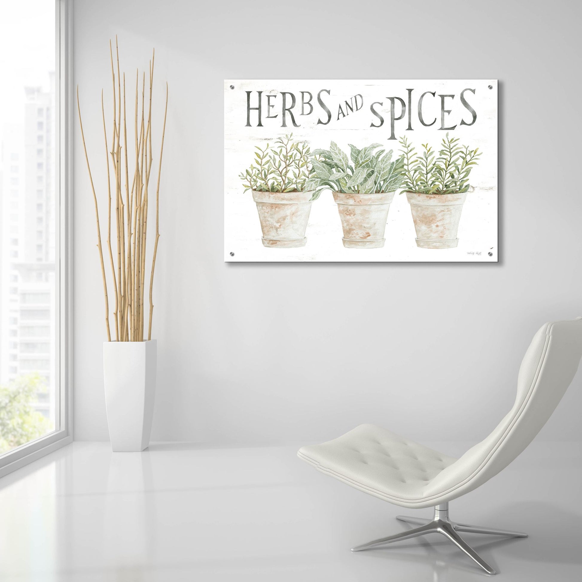 Epic Art 'Herbs and Spices' by Cindy Jacobs, Acrylic Glass Wall Art,36x24