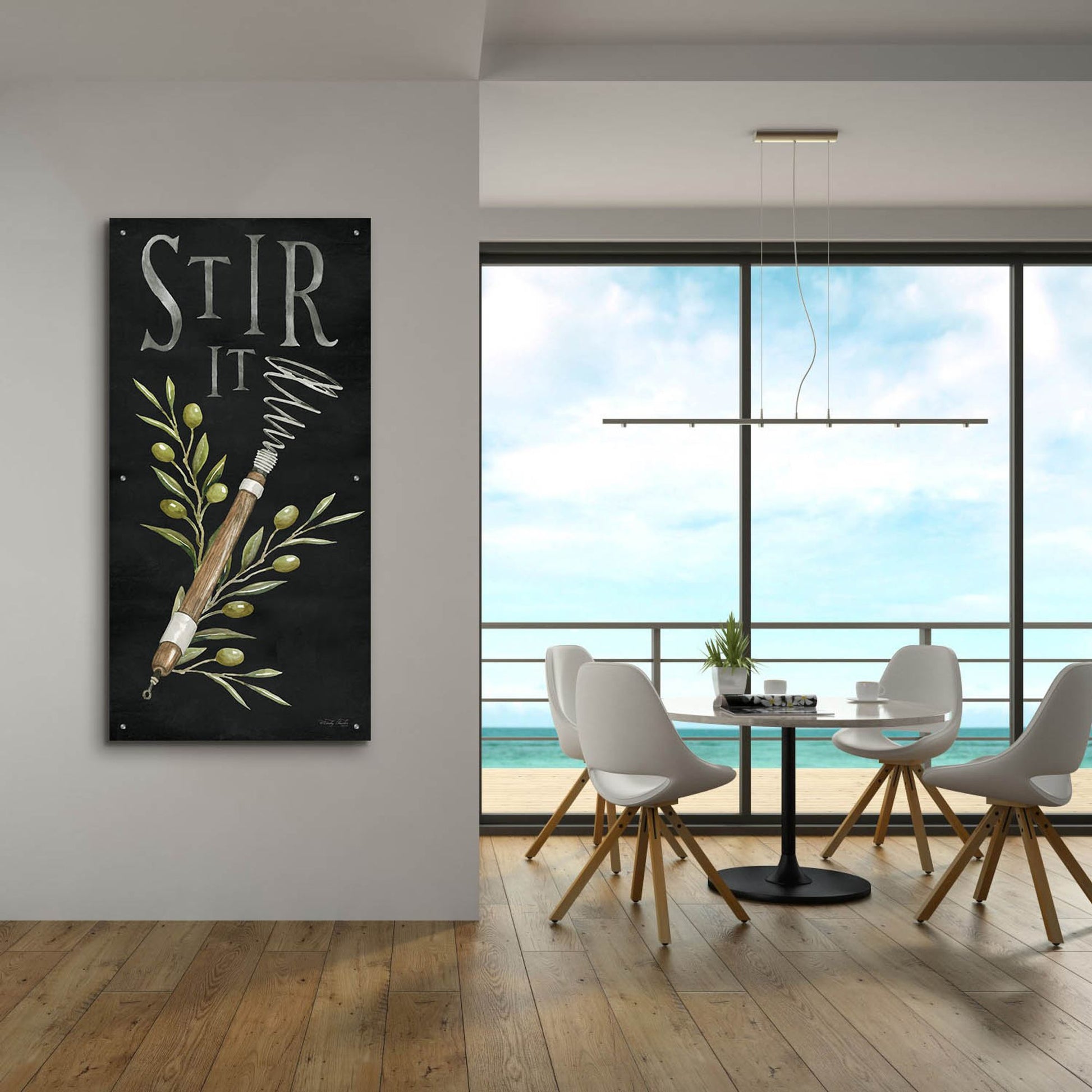 Epic Art 'Stir It' by Cindy Jacobs, Acrylic Glass Wall Art,24x48