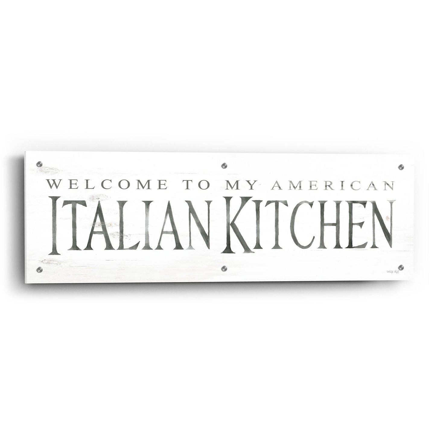 Epic Art 'American Italian Kitchen' by Cindy Jacobs, Acrylic Glass Wall Art,36x12