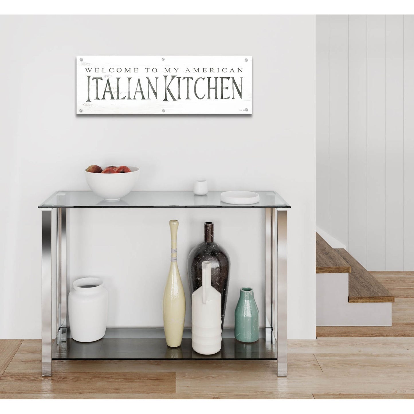 Epic Art 'American Italian Kitchen' by Cindy Jacobs, Acrylic Glass Wall Art,36x12