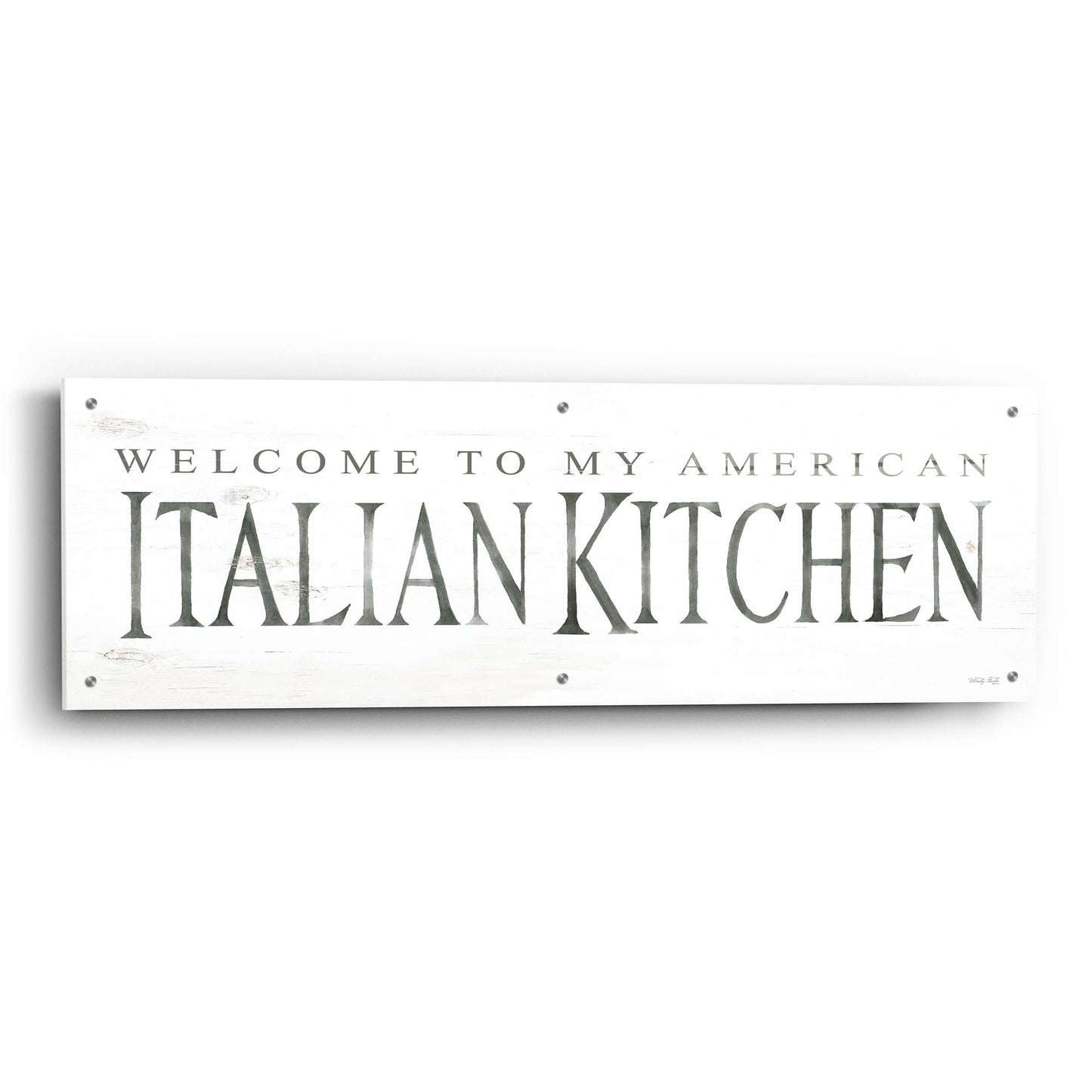 Epic Art 'American Italian Kitchen' by Cindy Jacobs, Acrylic Glass Wall Art,48x16