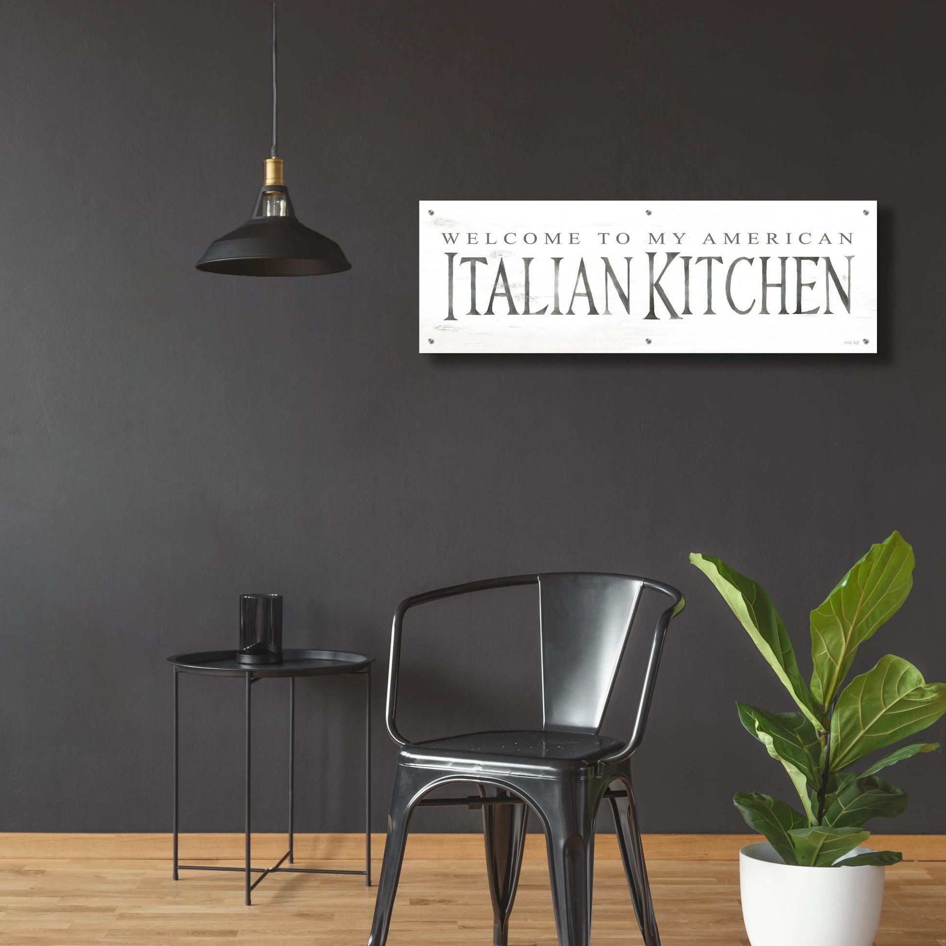 Epic Art 'American Italian Kitchen' by Cindy Jacobs, Acrylic Glass Wall Art,48x16