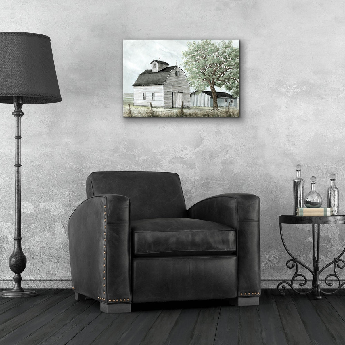 Epic Art 'Back Country Barn' by Cindy Jacobs, Acrylic Glass Wall Art,24x16