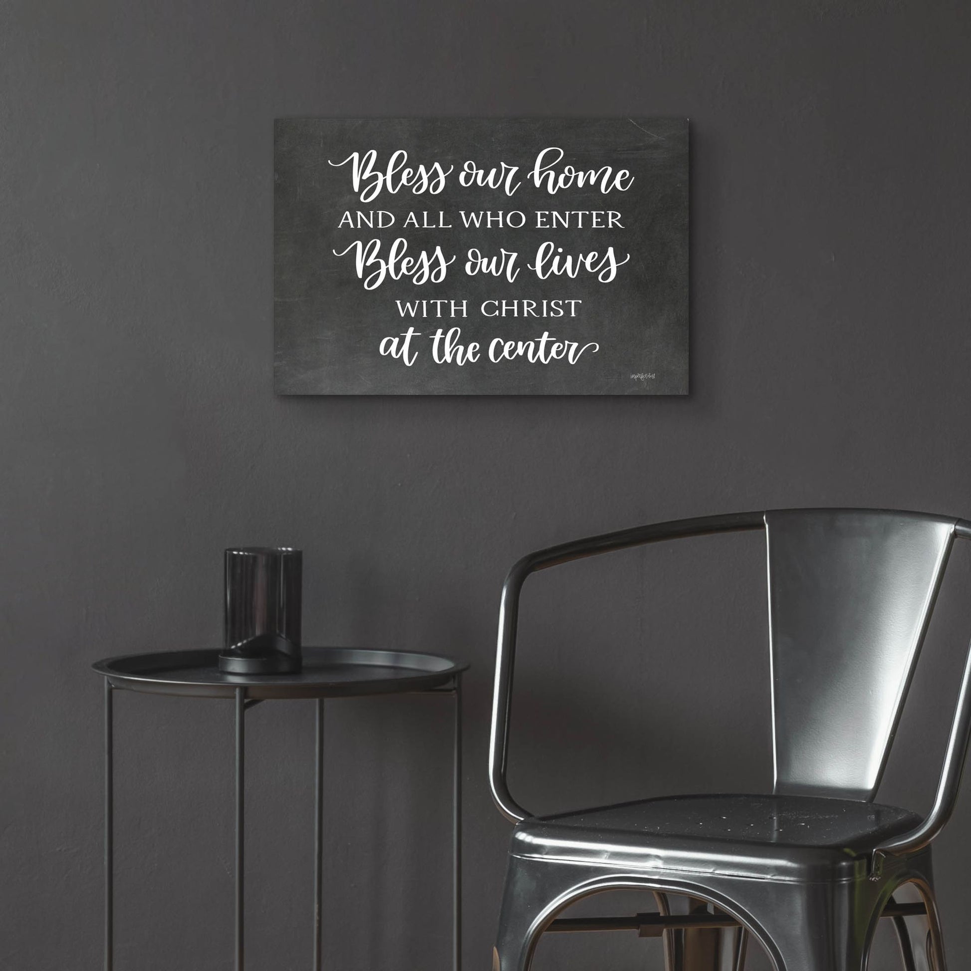 Epic Art 'Bless Our Home' by Imperfect Dust, Acrylic Glass Wall Art,24x16