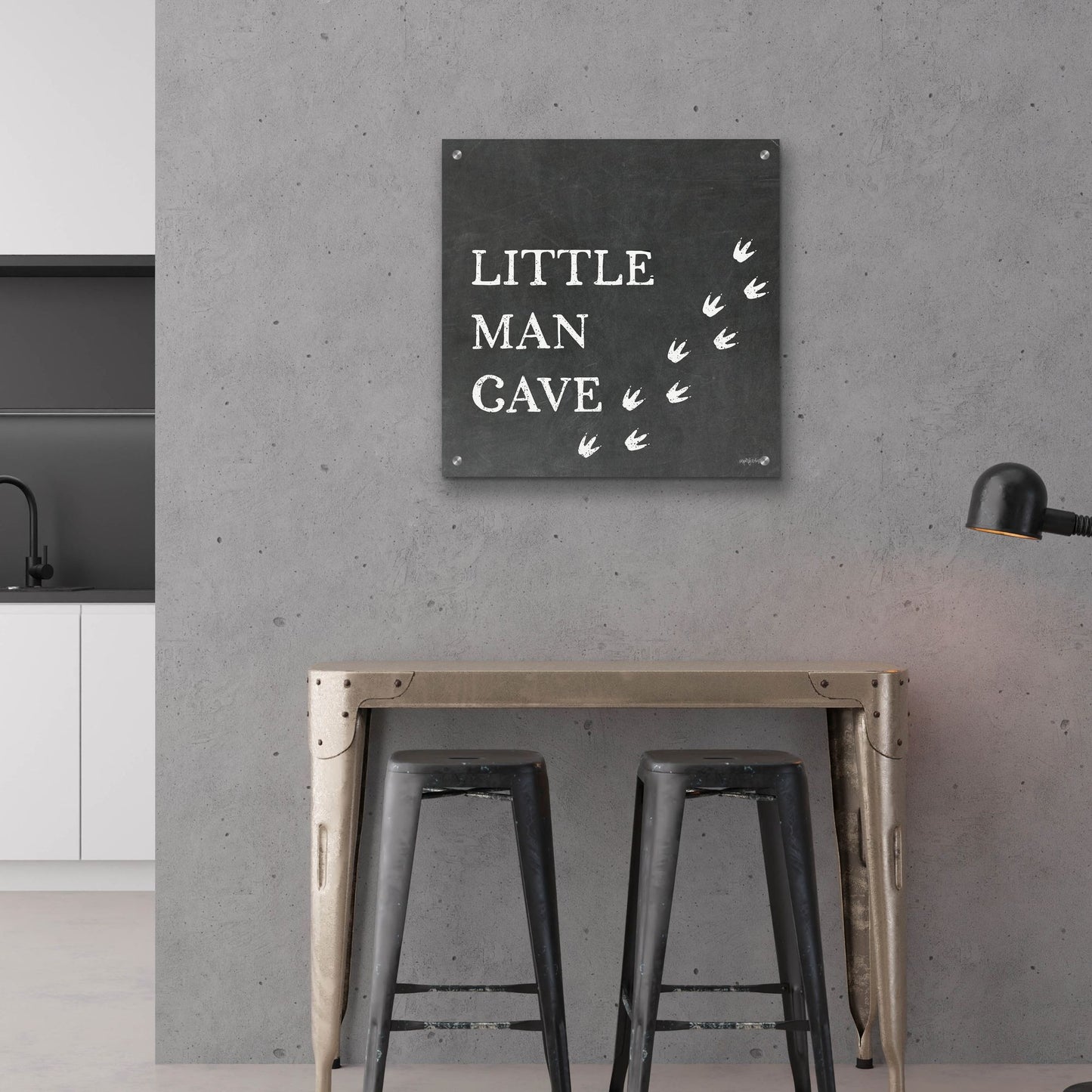 Epic Art 'Little Man Cave      ' by Imperfect Dust, Acrylic Glass Wall Art,24x24