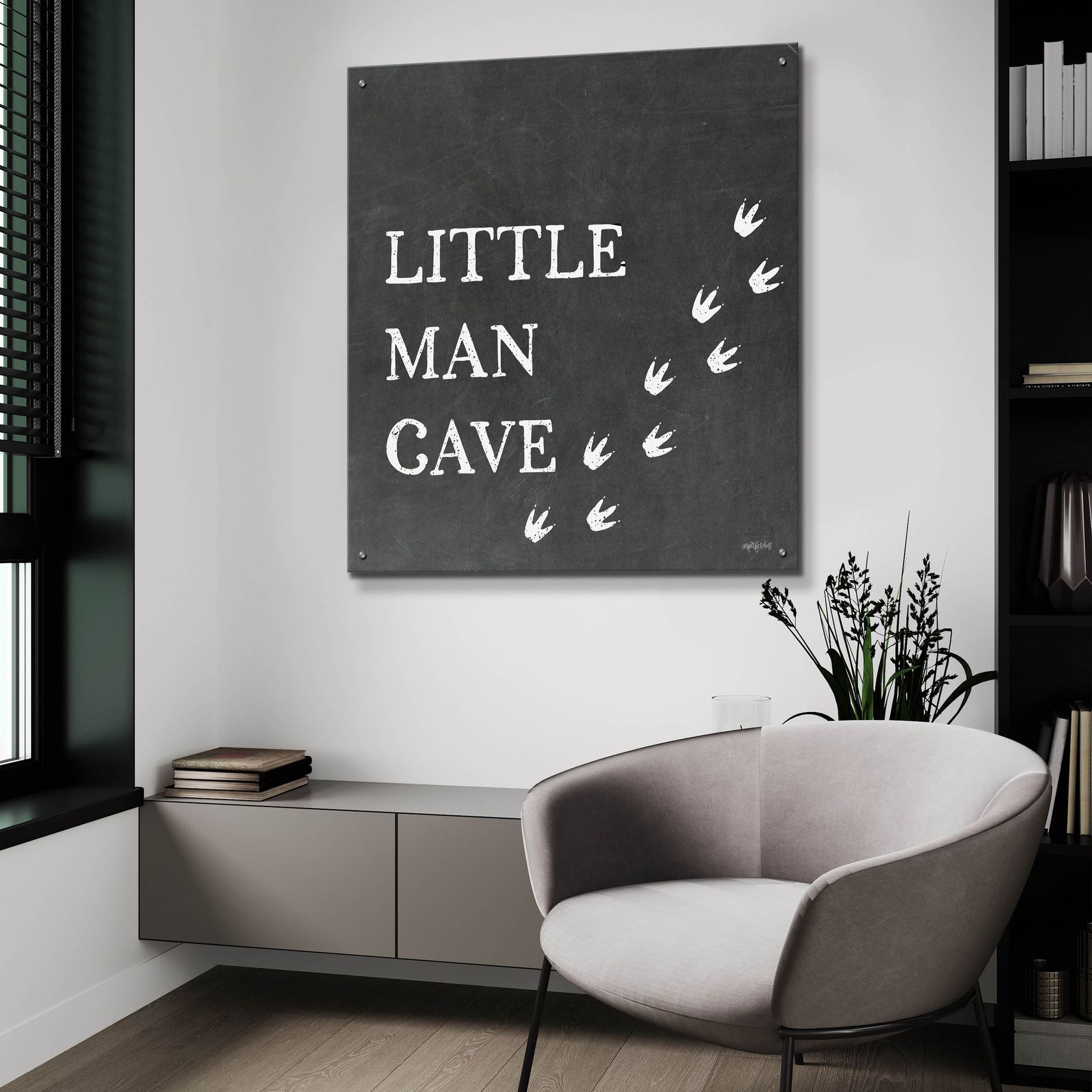 Epic Art 'Little Man Cave      ' by Imperfect Dust, Acrylic Glass Wall Art,36x36