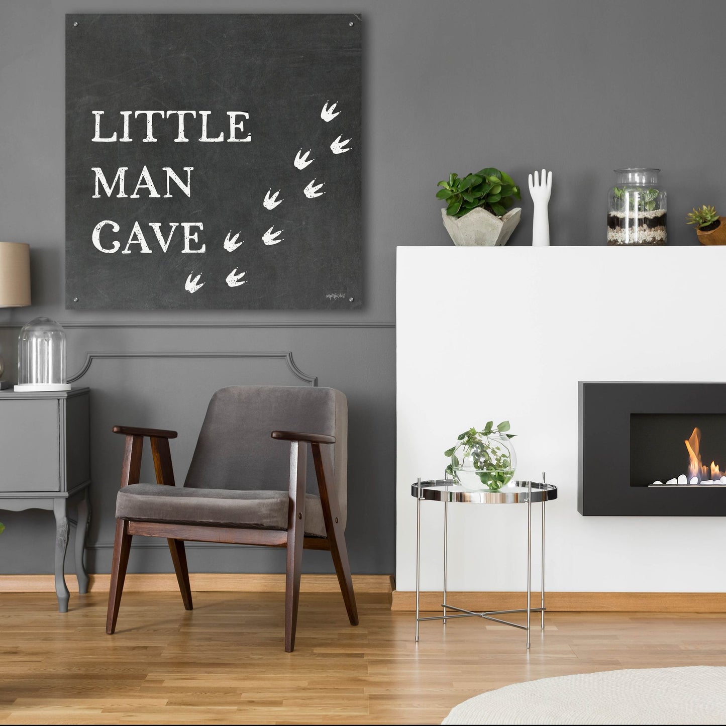 Epic Art 'Little Man Cave      ' by Imperfect Dust, Acrylic Glass Wall Art,36x36