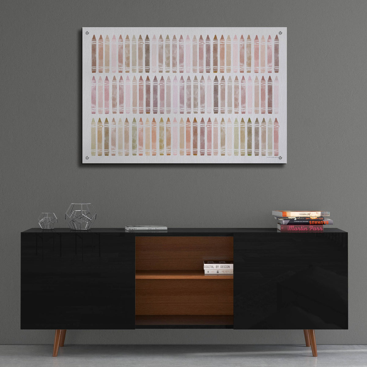 Epic Art 'Crayons of the World' by Kamdon Kreations, Acrylic Glass Wall Art,36x24