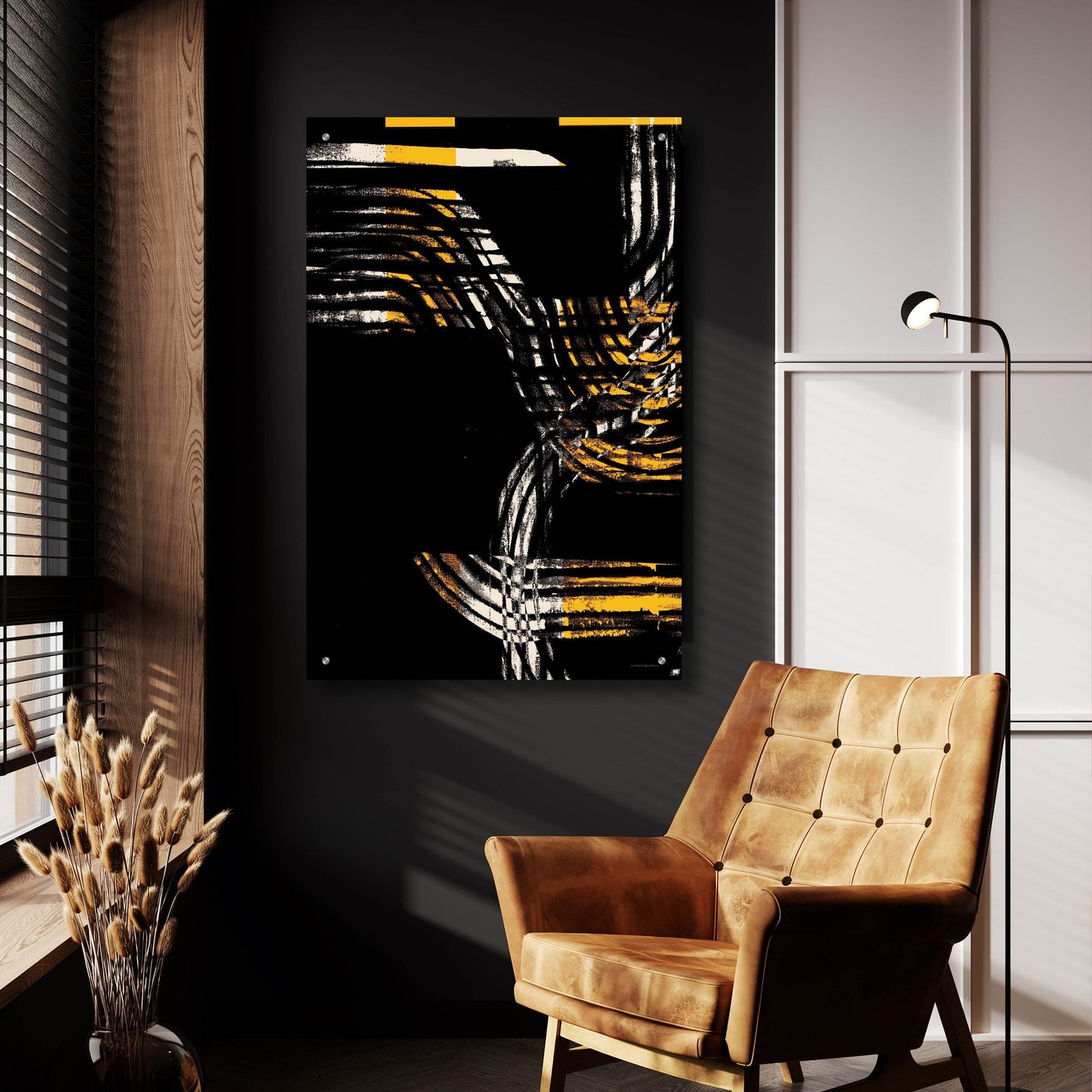 Epic Art 'Taxi Line at the Airport 2' by Kamdon Kreations, Acrylic Glass Wall Art,24x36
