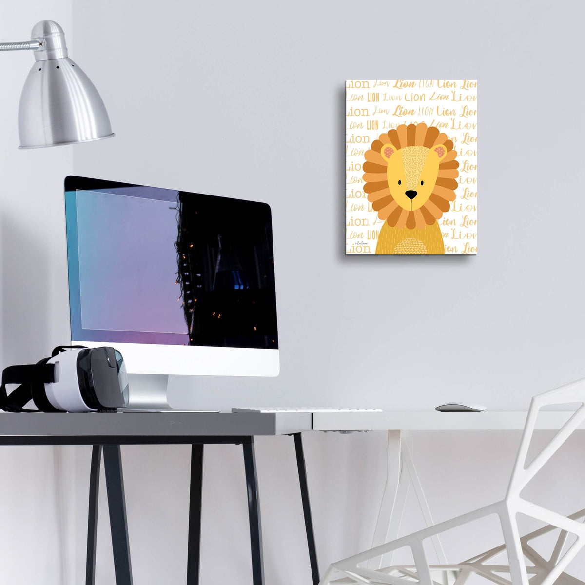 Epic Art 'Baby Lion    ' by Lisa Larson, Acrylic Glass Wall Art,12x16