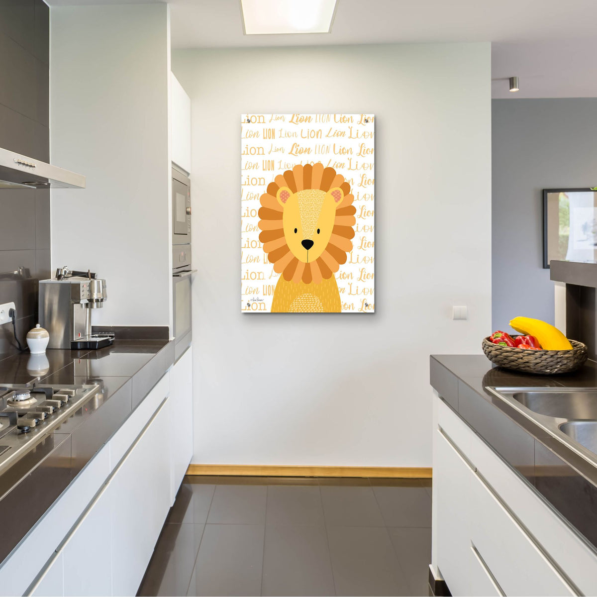 Epic Art 'Baby Lion    ' by Lisa Larson, Acrylic Glass Wall Art,24x36