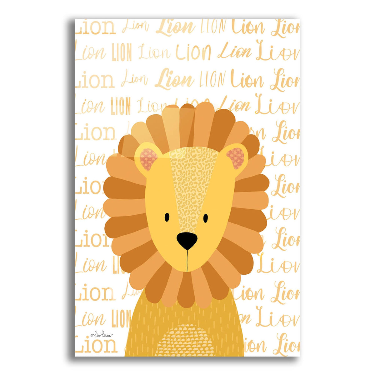 Epic Art 'Baby Lion    ' by Lisa Larson, Acrylic Glass Wall Art