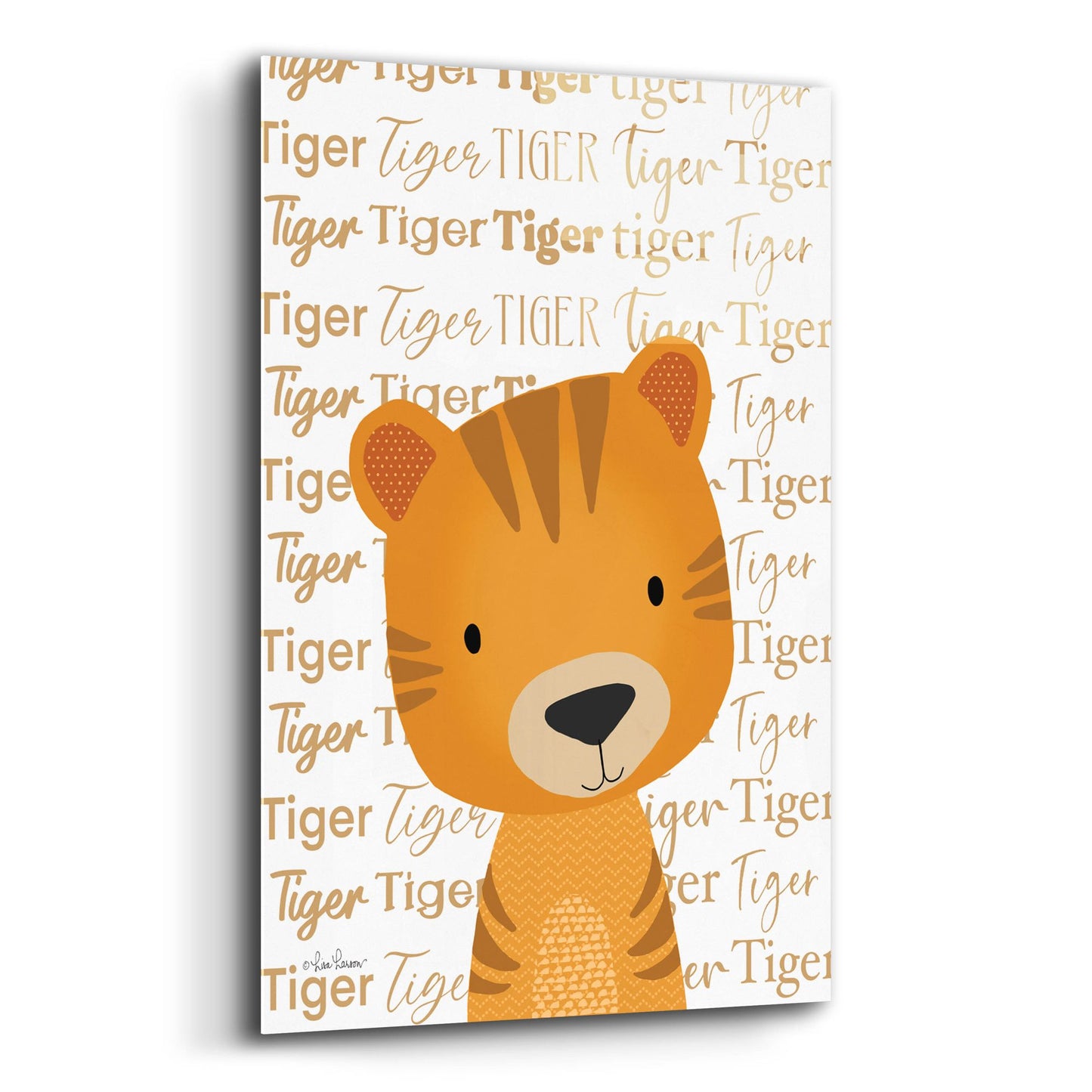 Epic Art 'Baby Tiger    ' by Lisa Larson, Acrylic Glass Wall Art,12x16