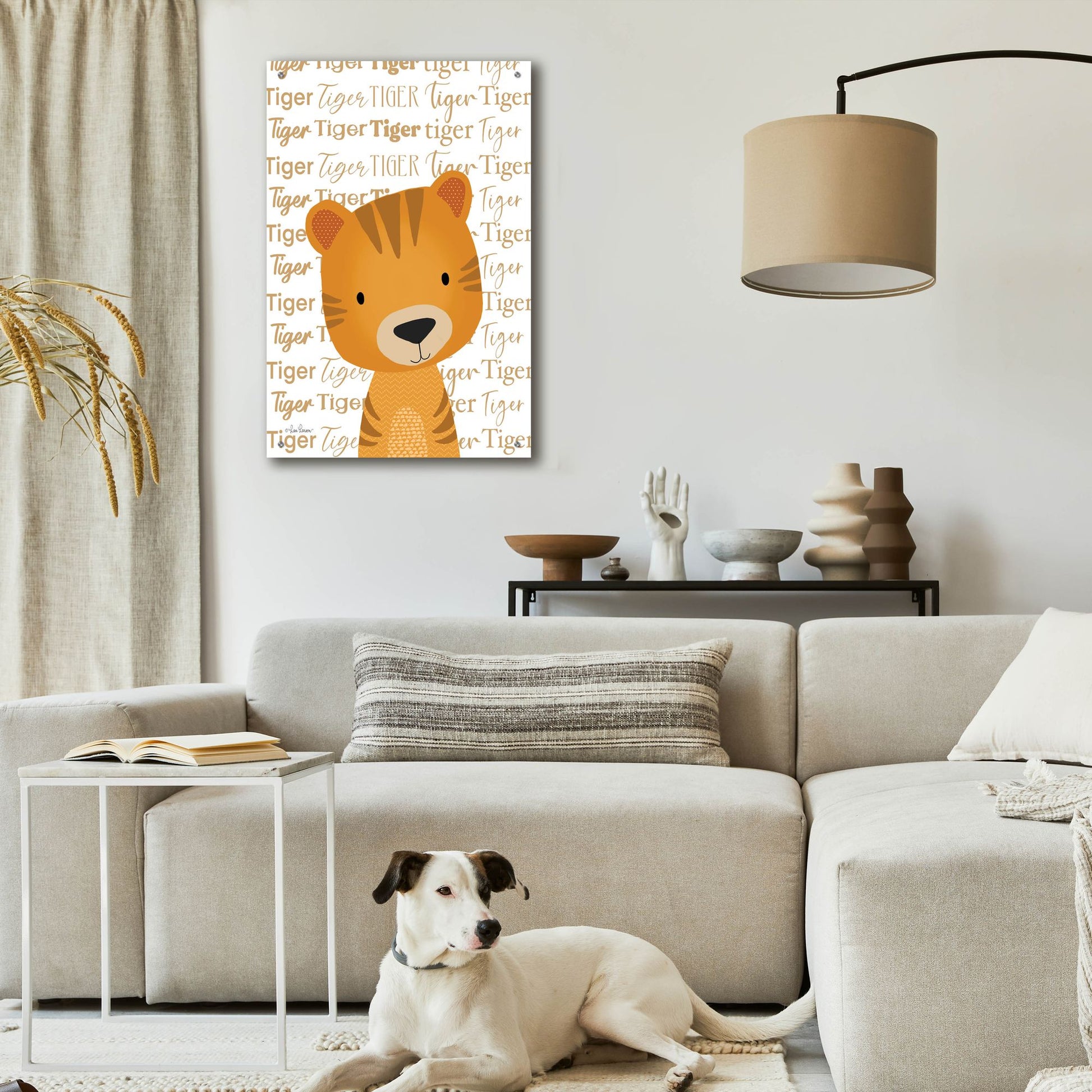 Epic Art 'Baby Tiger    ' by Lisa Larson, Acrylic Glass Wall Art,24x36