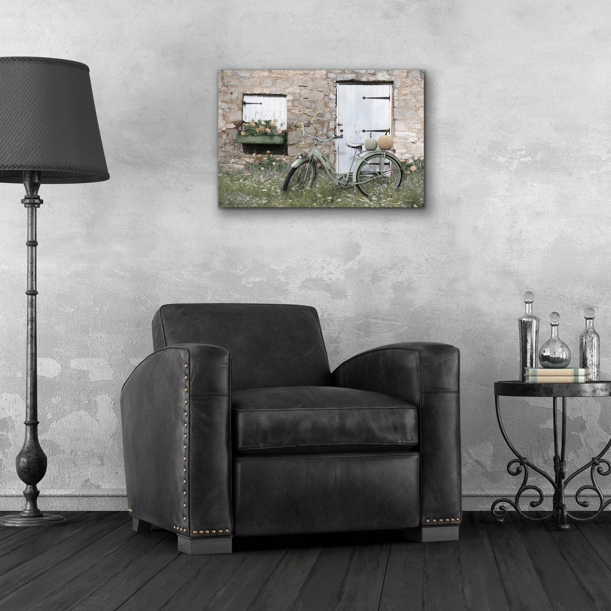 Epic Art 'Pumpkin Spice Bike' by Lori Deiter, Acrylic Glass Wall Art,24x16