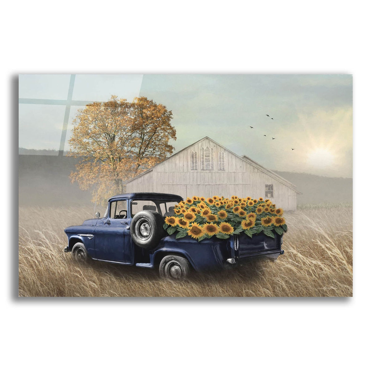 Epic Art 'Sunflower Harvest' by Lori Deiter, Acrylic Glass Wall Art