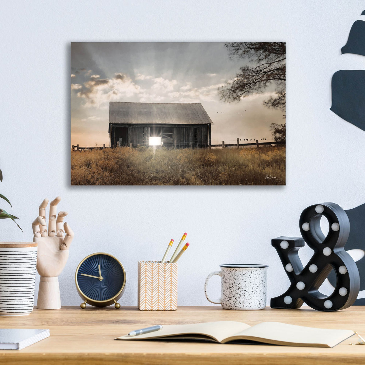 Epic Art 'Skyline Drive Sunrise' by Lori Deiter, Acrylic Glass Wall Art,16x12