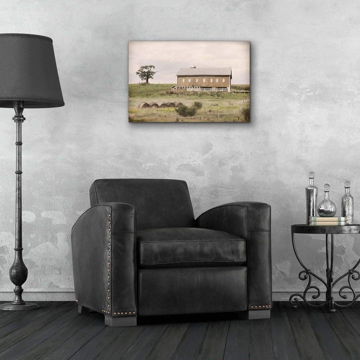 Epic Art 'Yesteryear on the Farm' by Lori Deiter, Acrylic Glass Wall Art,24x16