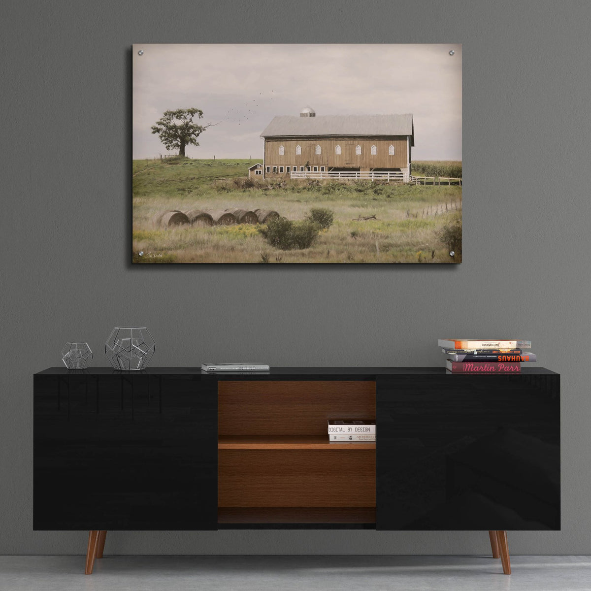 Epic Art 'Yesteryear on the Farm' by Lori Deiter, Acrylic Glass Wall Art,36x24