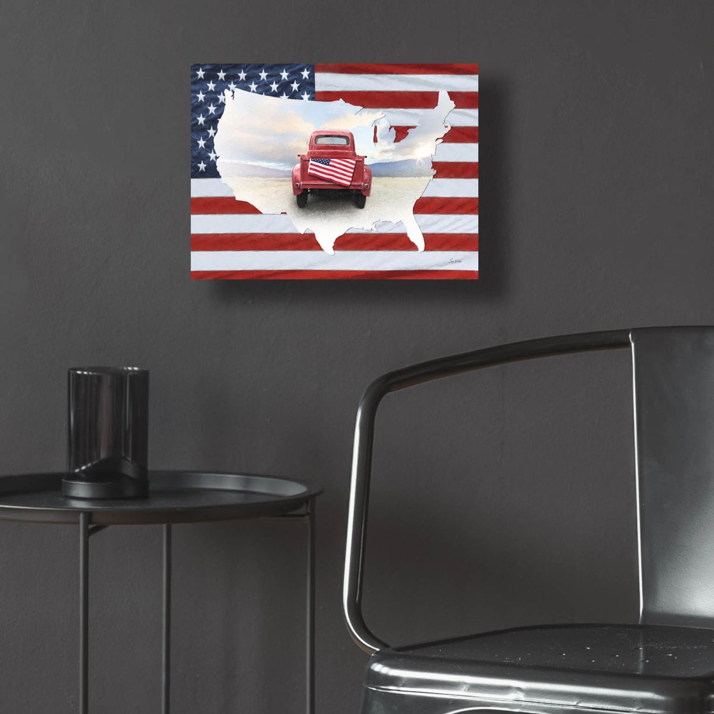 Epic Art 'American Pride II' by Lori Deiter, Acrylic Glass Wall Art,16x12