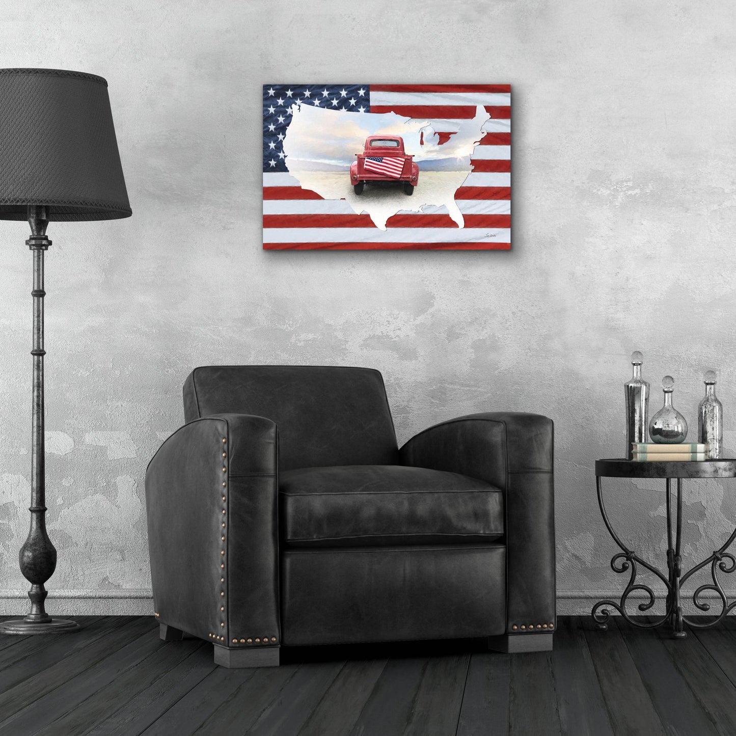 Epic Art 'American Pride II' by Lori Deiter, Acrylic Glass Wall Art,24x16