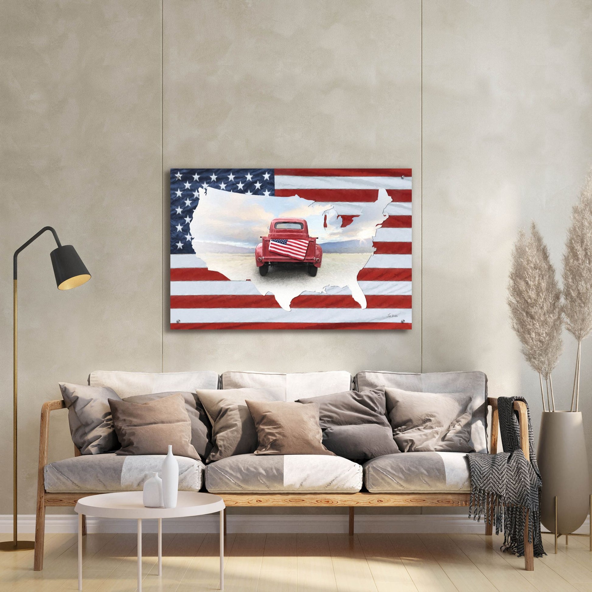 Epic Art 'American Pride II' by Lori Deiter, Acrylic Glass Wall Art,36x24