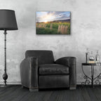 Epic Art 'Country Sunset ' by Lori Deiter, Acrylic Glass Wall Art,24x16