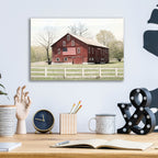 Epic Art 'Patriotic Barn  ' by Lori Deiter, Acrylic Glass Wall Art,16x12