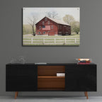 Epic Art 'Patriotic Barn  ' by Lori Deiter, Acrylic Glass Wall Art,36x24