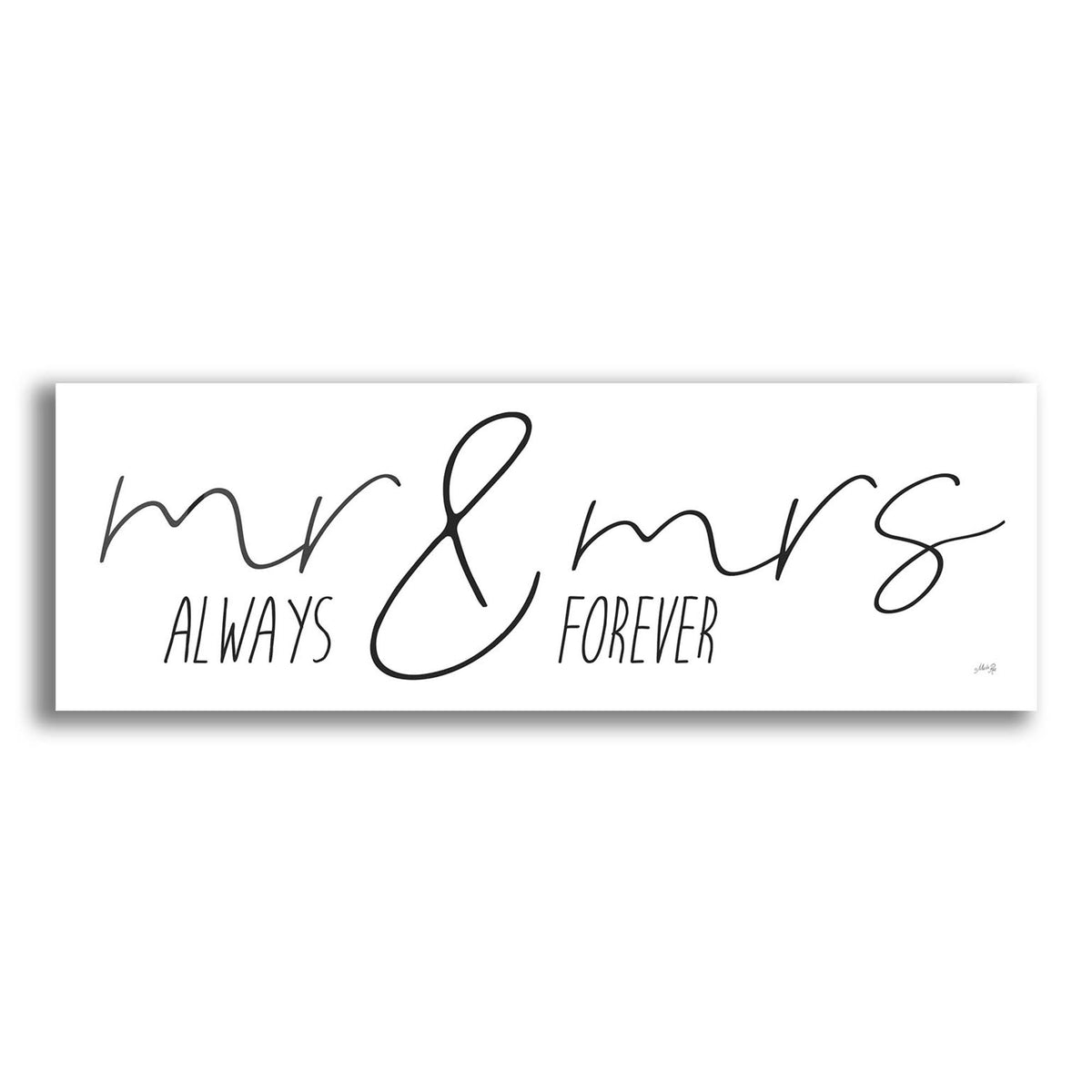 Epic Art 'Mr. & Mrs. Always & Forever' by Marla Rae, Acrylic Glass Wall Art