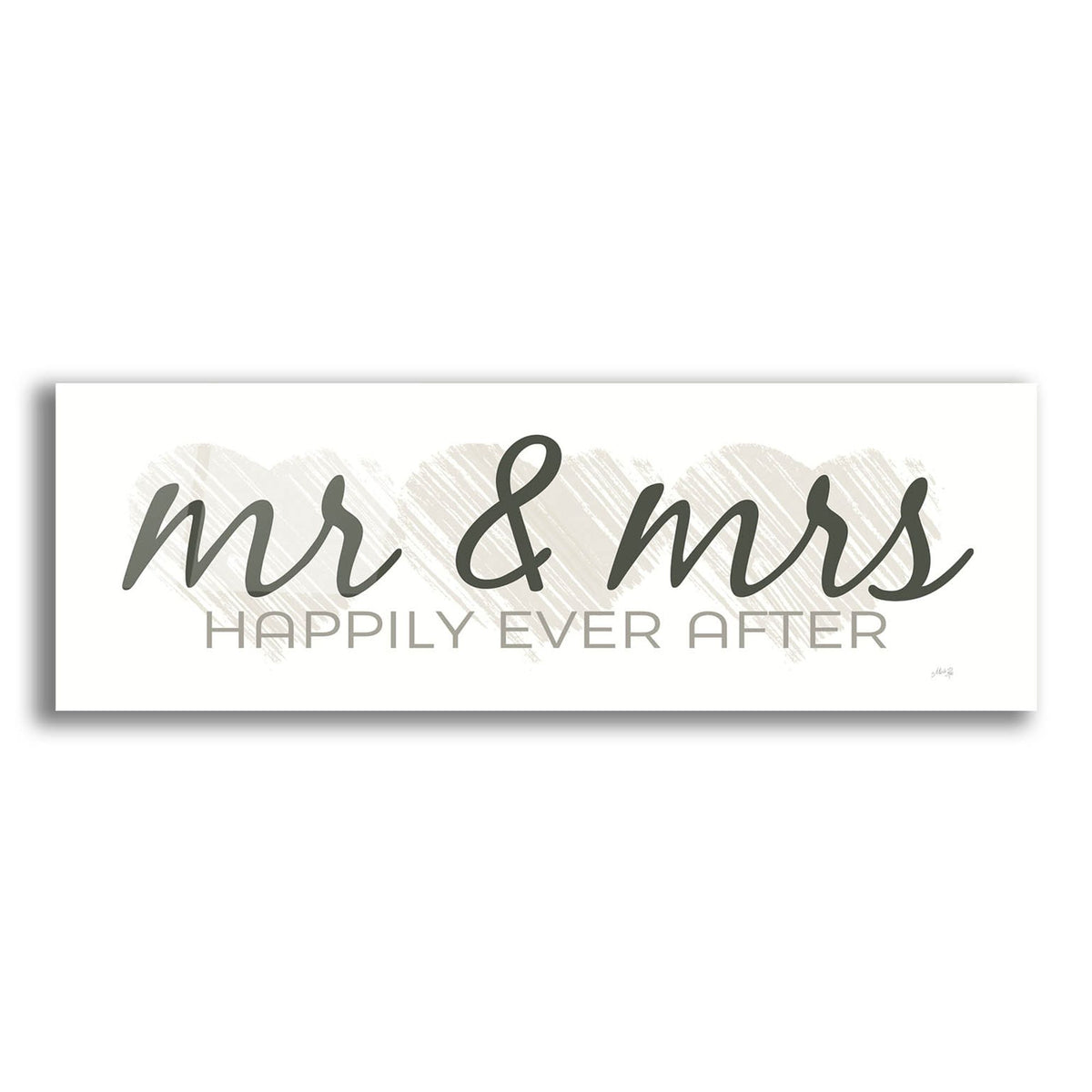 Epic Art 'Mr. & Mrs. Happily Ever After' by Marla Rae, Acrylic Glass Wall Art