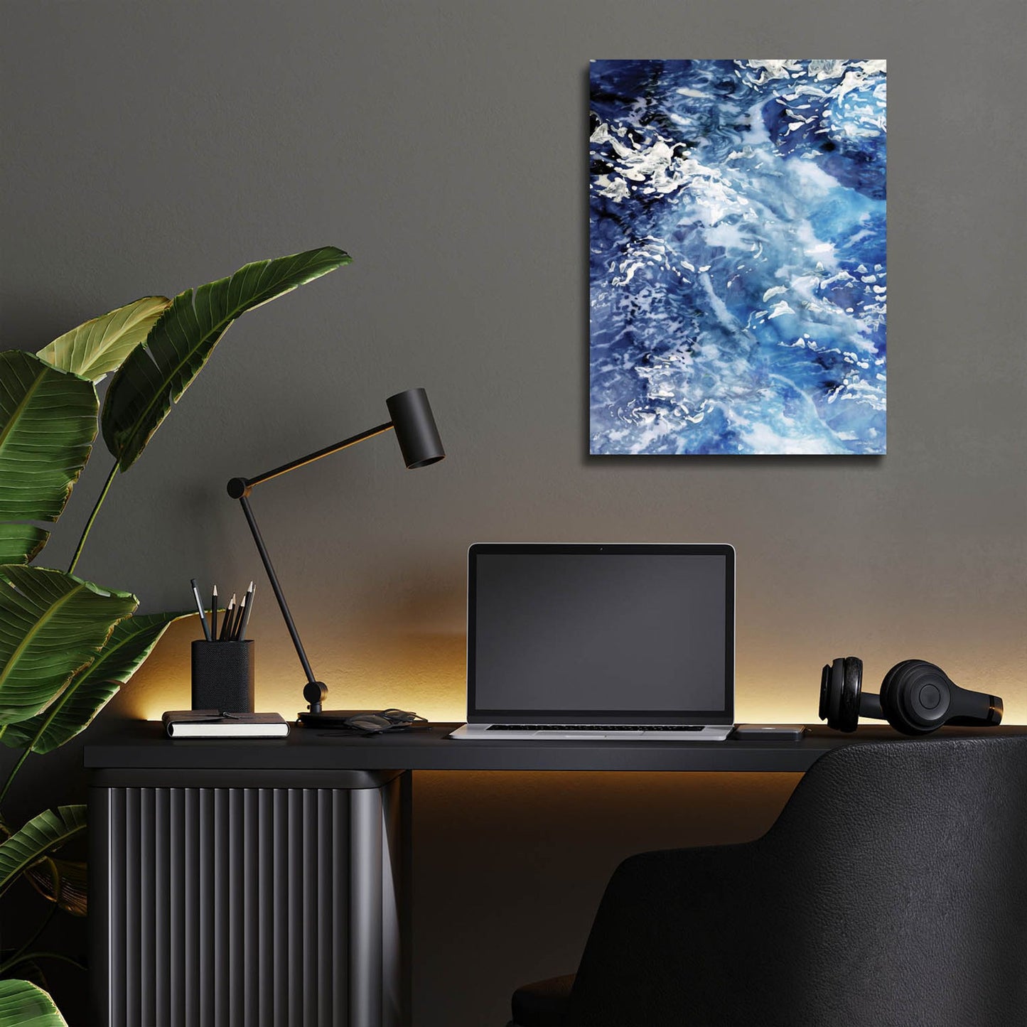 Epic Art 'Great Waves' by Stellar Design Studio, Acrylic Glass Wall Art,12x16