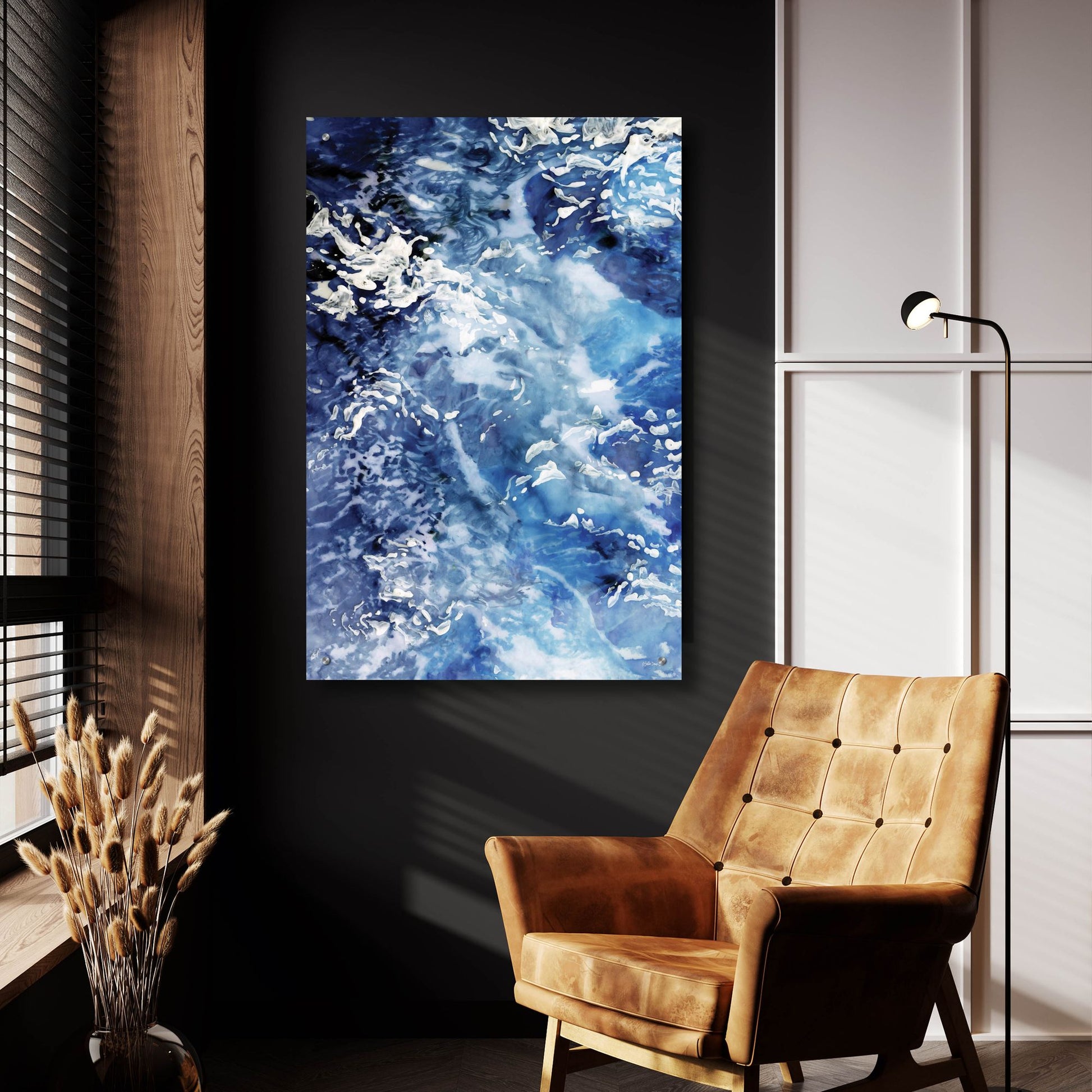 Epic Art 'Great Waves' by Stellar Design Studio, Acrylic Glass Wall Art,24x36