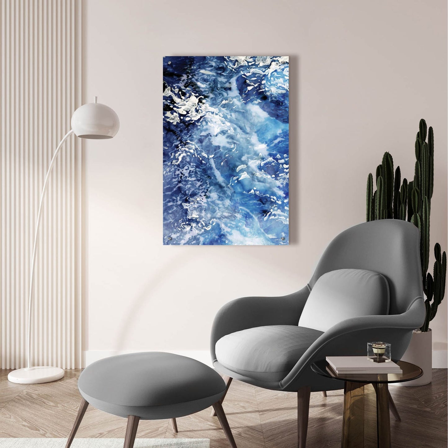 Epic Art 'Great Waves' by Stellar Design Studio, Acrylic Glass Wall Art,24x36