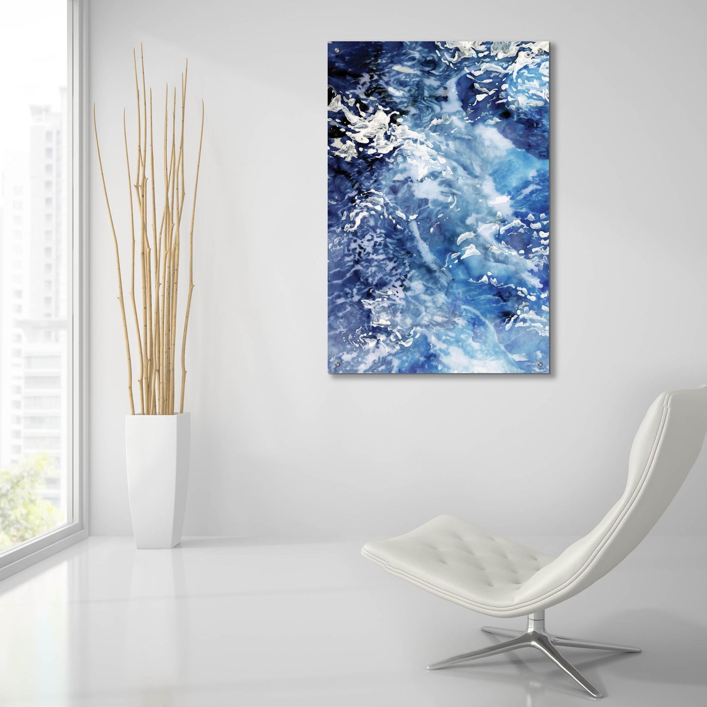 Epic Art 'Great Waves' by Stellar Design Studio, Acrylic Glass Wall Art,24x36