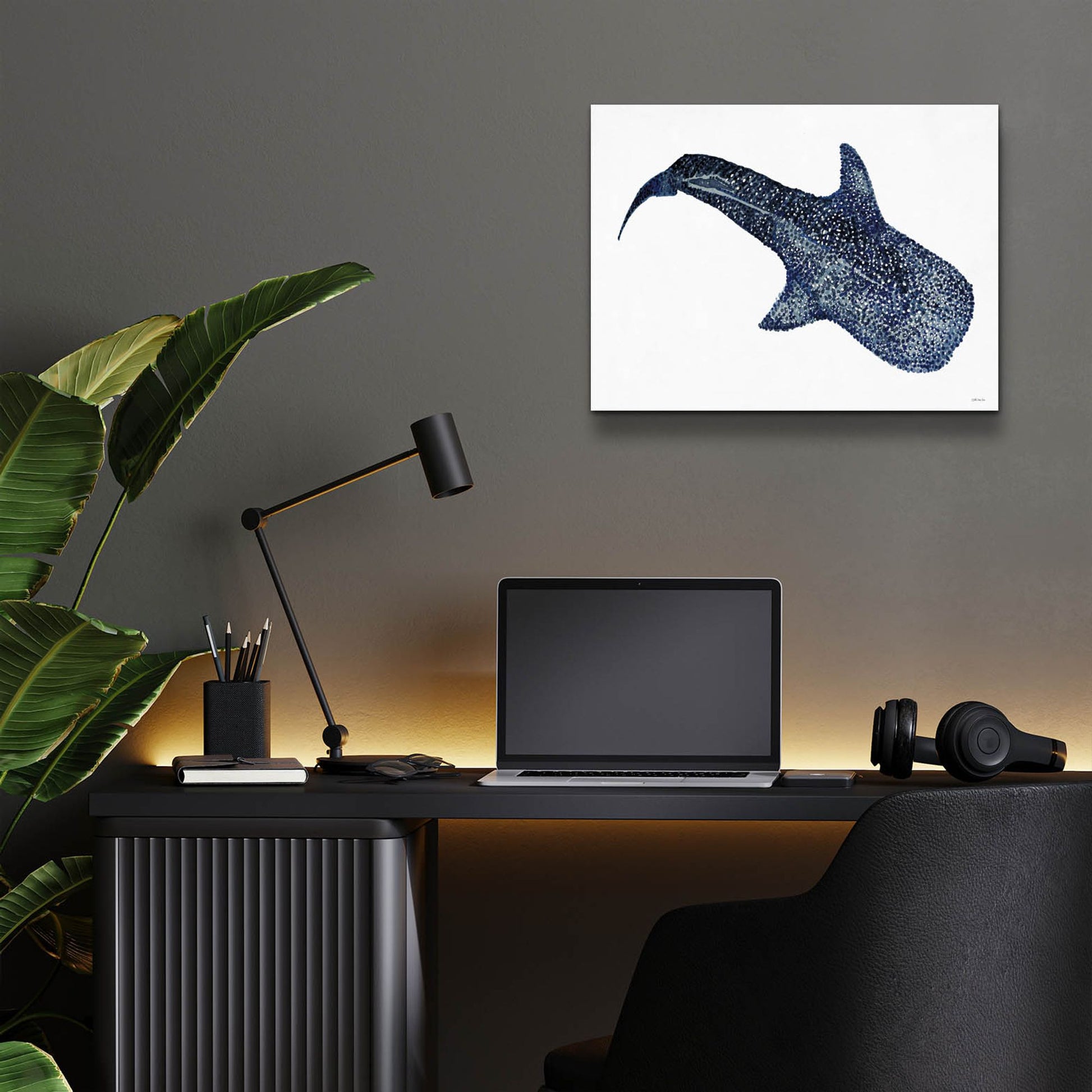 Epic Art 'Shark Whale 1' by Stellar Design Studio, Acrylic Glass Wall Art,16x12