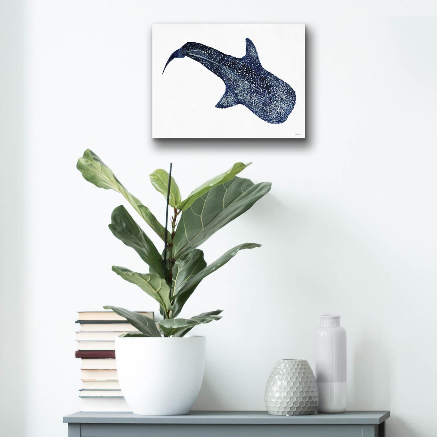 Epic Art 'Shark Whale 1' by Stellar Design Studio, Acrylic Glass Wall Art,16x12